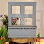 Home Sweet Home | Saltbox Primitive | Add-On for Interchangeable Window Box Shelf Sitter Base | Interchangeable Decor Add-On 