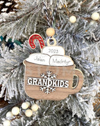 Hot Cocoa Personalized Family Ornament 1-11 Names! 
