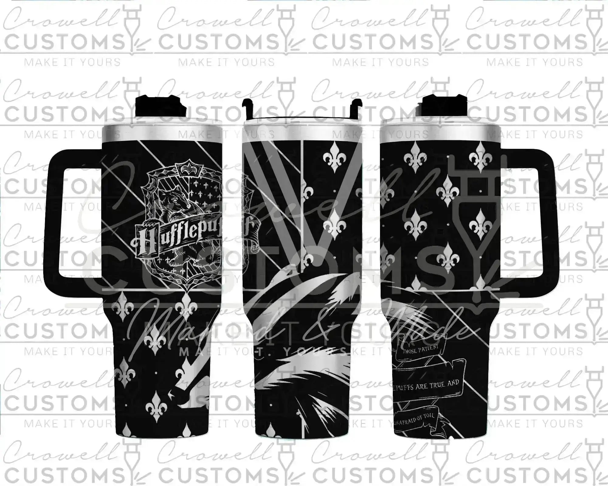Hufflepuff! Harry Potter Hogwarts House Quencher Tumbler (30oz, 40oz, + Stanleys) (V1) 