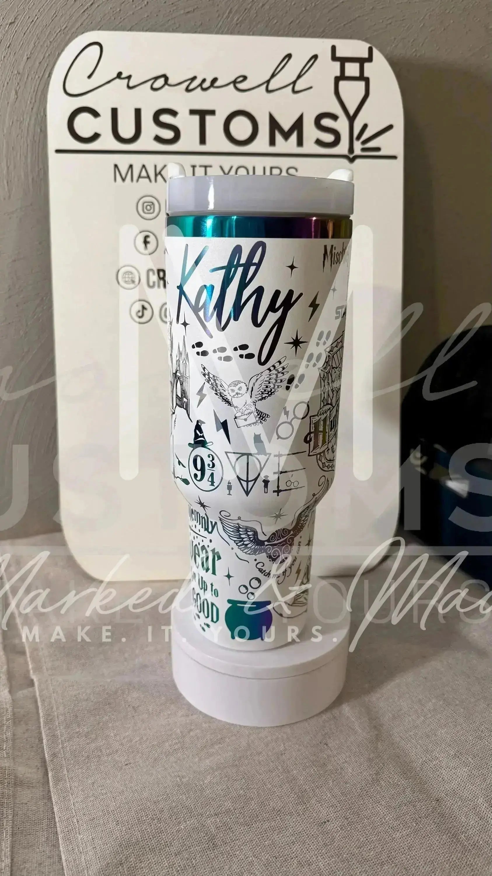 Hufflepuff! Harry Potter Hogwarts House Quencher Tumbler (30oz, 40oz, + Stanleys) (V2) 