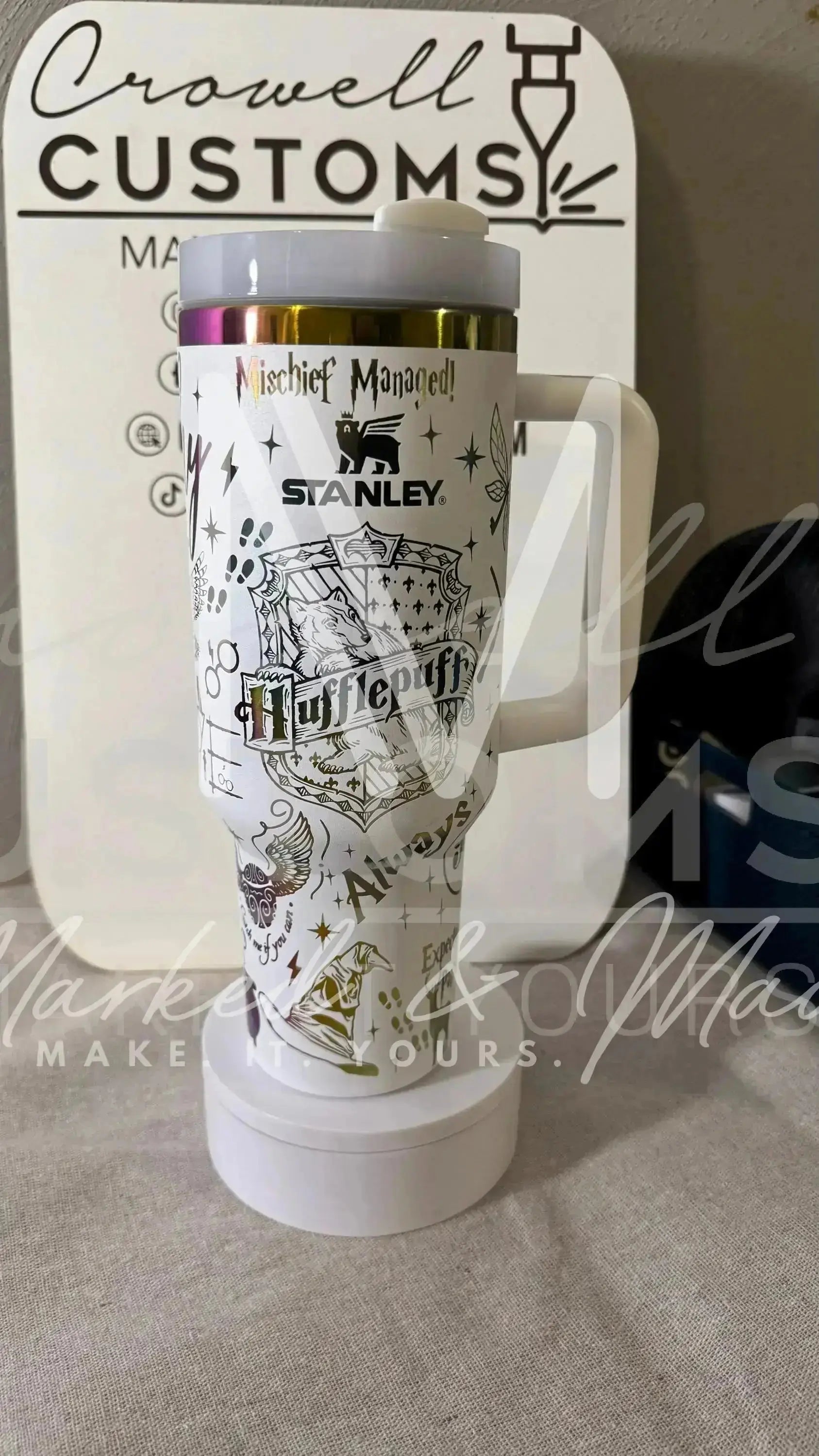 Hufflepuff! Harry Potter Hogwarts House Quencher Tumbler (30oz, 40oz, + Stanleys) (V2)
