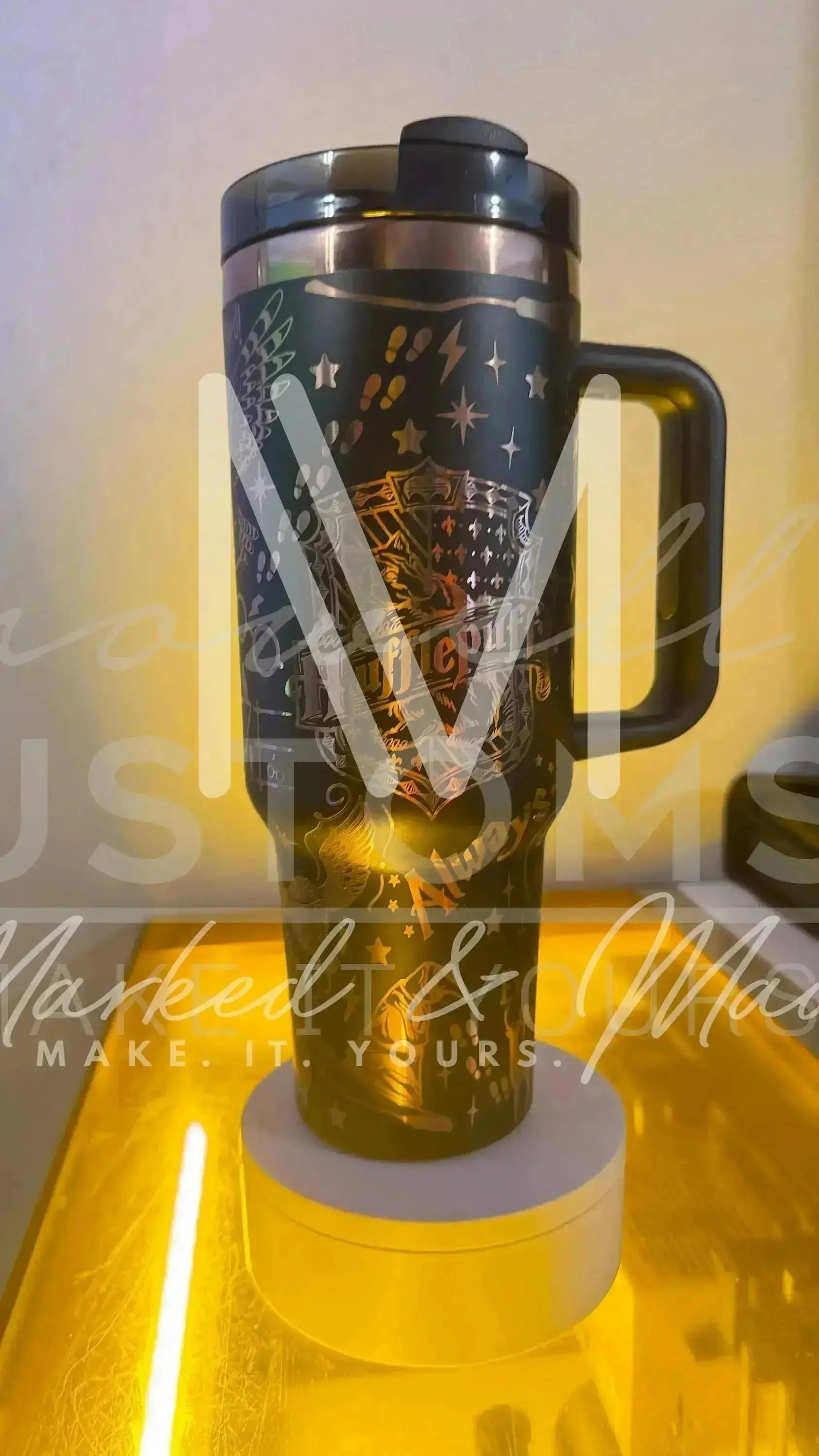 Hufflepuff! Harry Potter Hogwarts House Quencher Tumbler (30oz, 40oz, + Stanleys) (V2)