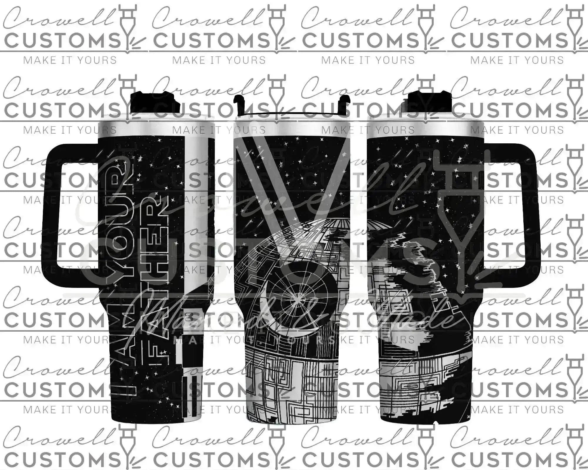 I AM YOUR FATHER! - Darth Vader Star Wars Customizable Father's Gift Quencher Tumbler (30oz, 40oz, + Stanleys) 