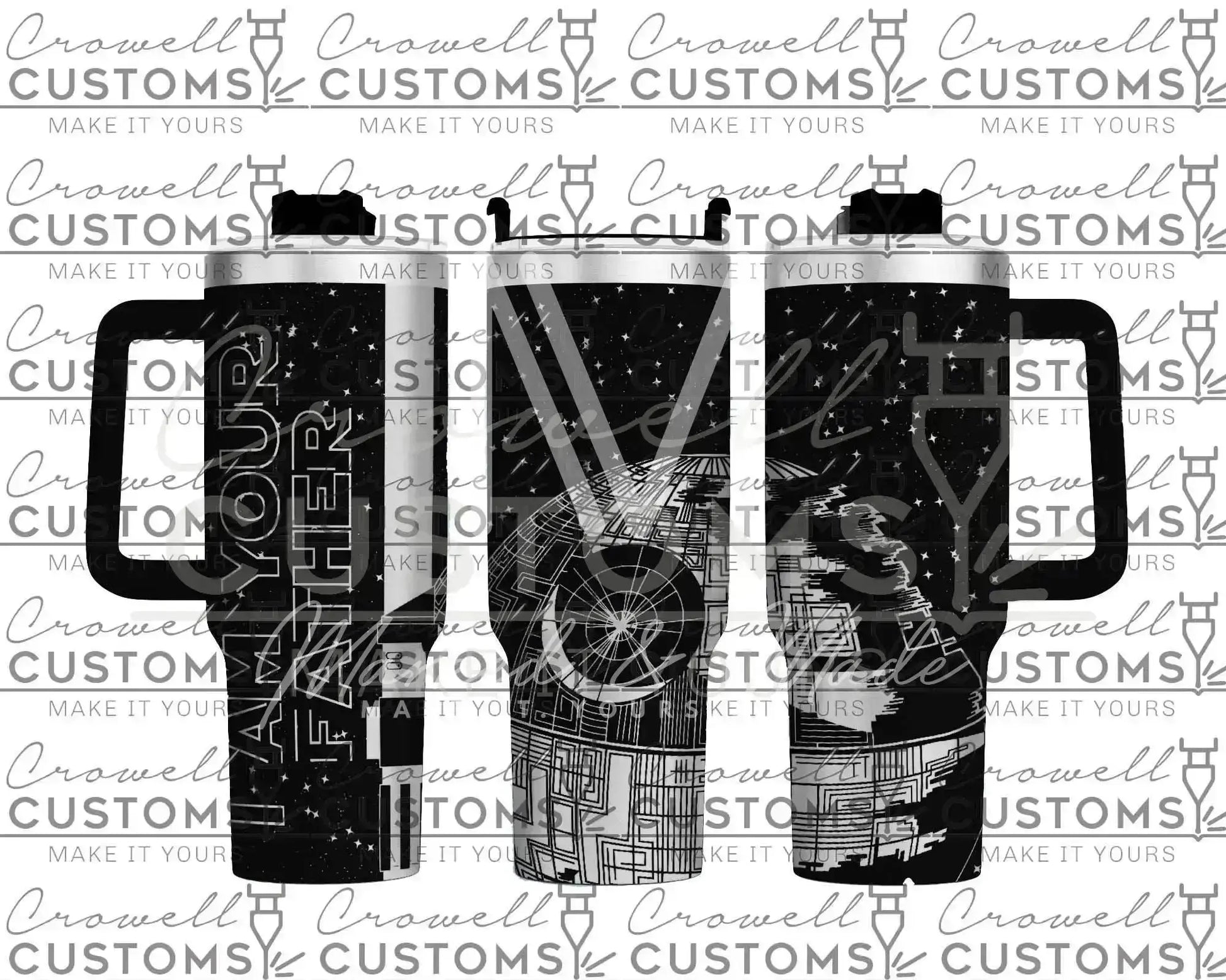 I AM YOUR FATHER! - Darth Vader Star Wars Customizable Father's Gift Quencher Tumbler (30oz, 40oz, + Stanleys)
