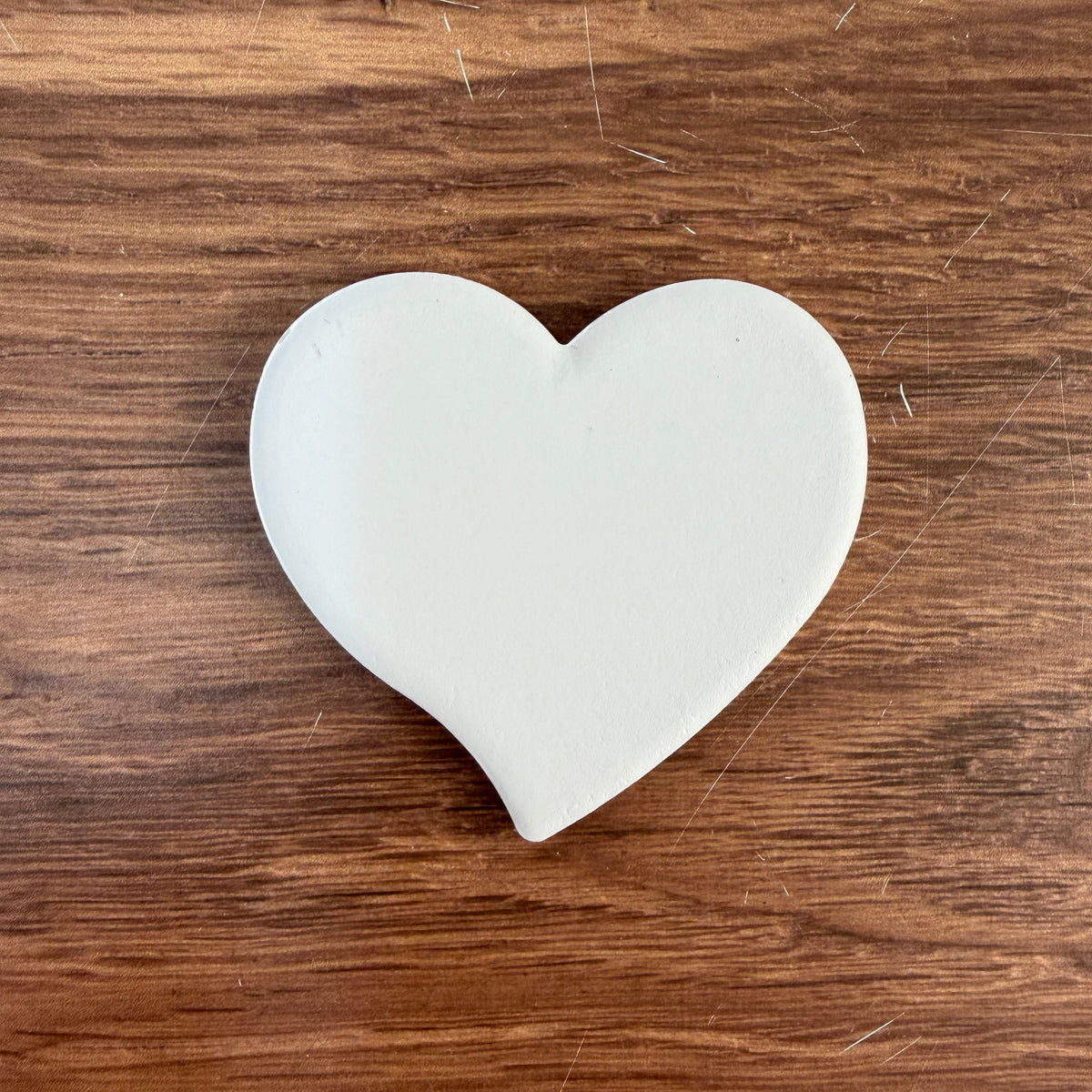 Blank heart ceramic magnet