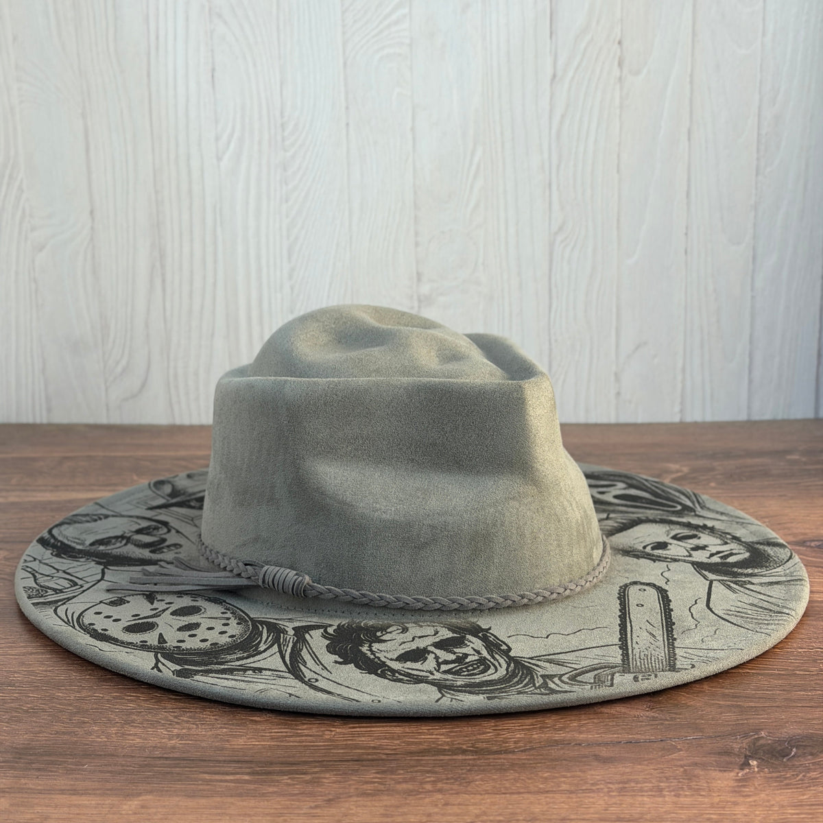 Horror Icons Engraved Wide-Brim Hat 