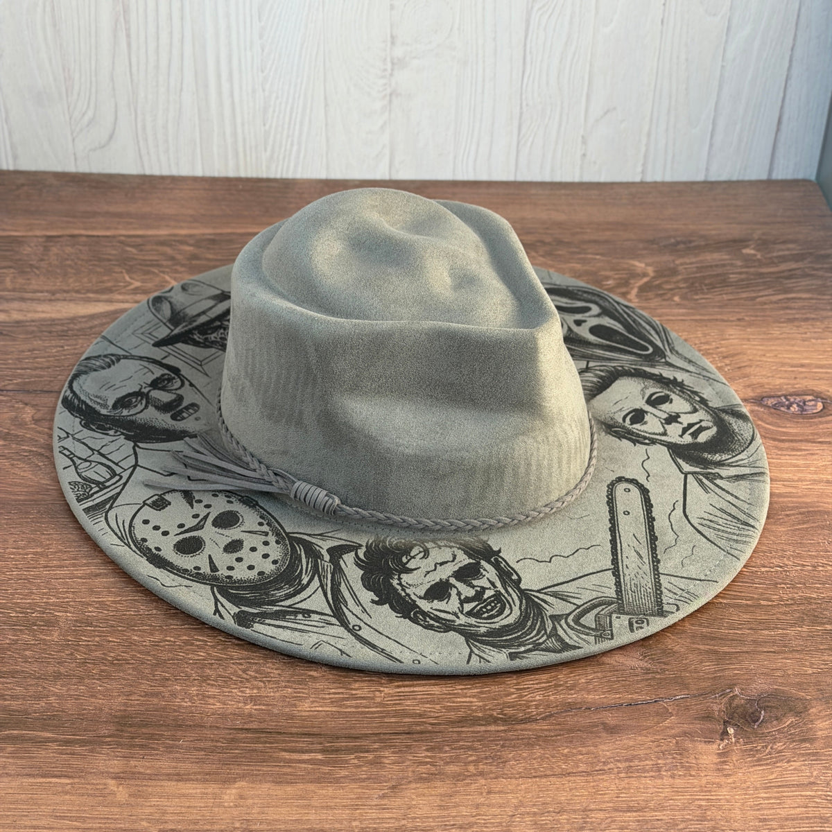 Horror Icons Engraved Wide-Brim Hat 