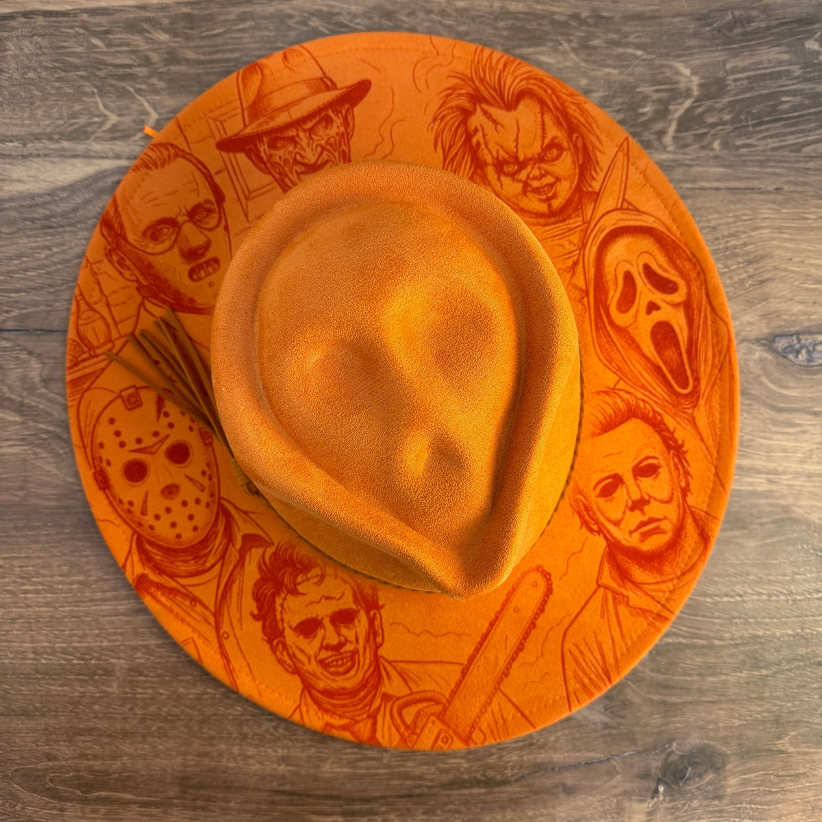 Horror Icons Engraved Wide-Brim Hat 
