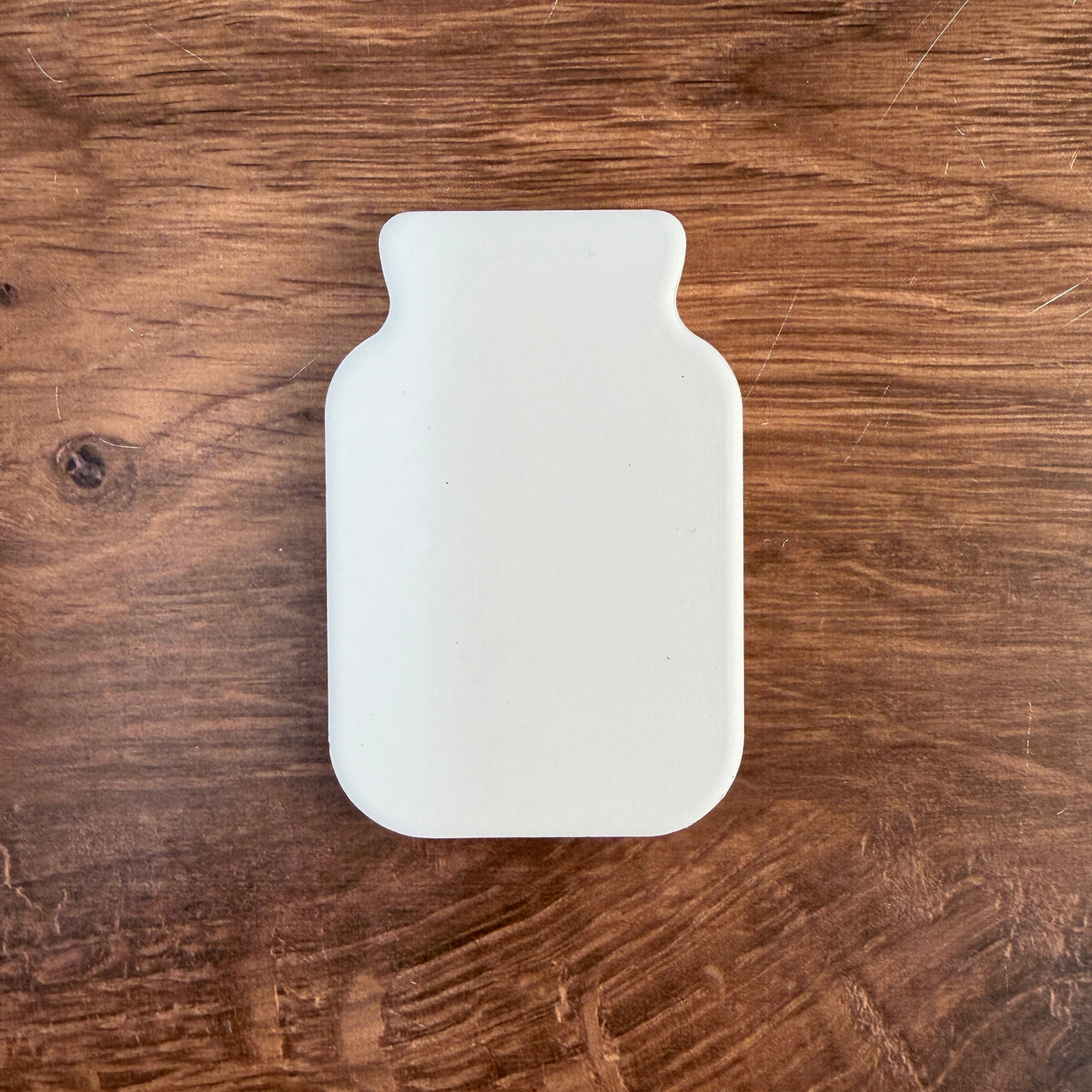 Blank mason jar shaped ceramic magnet