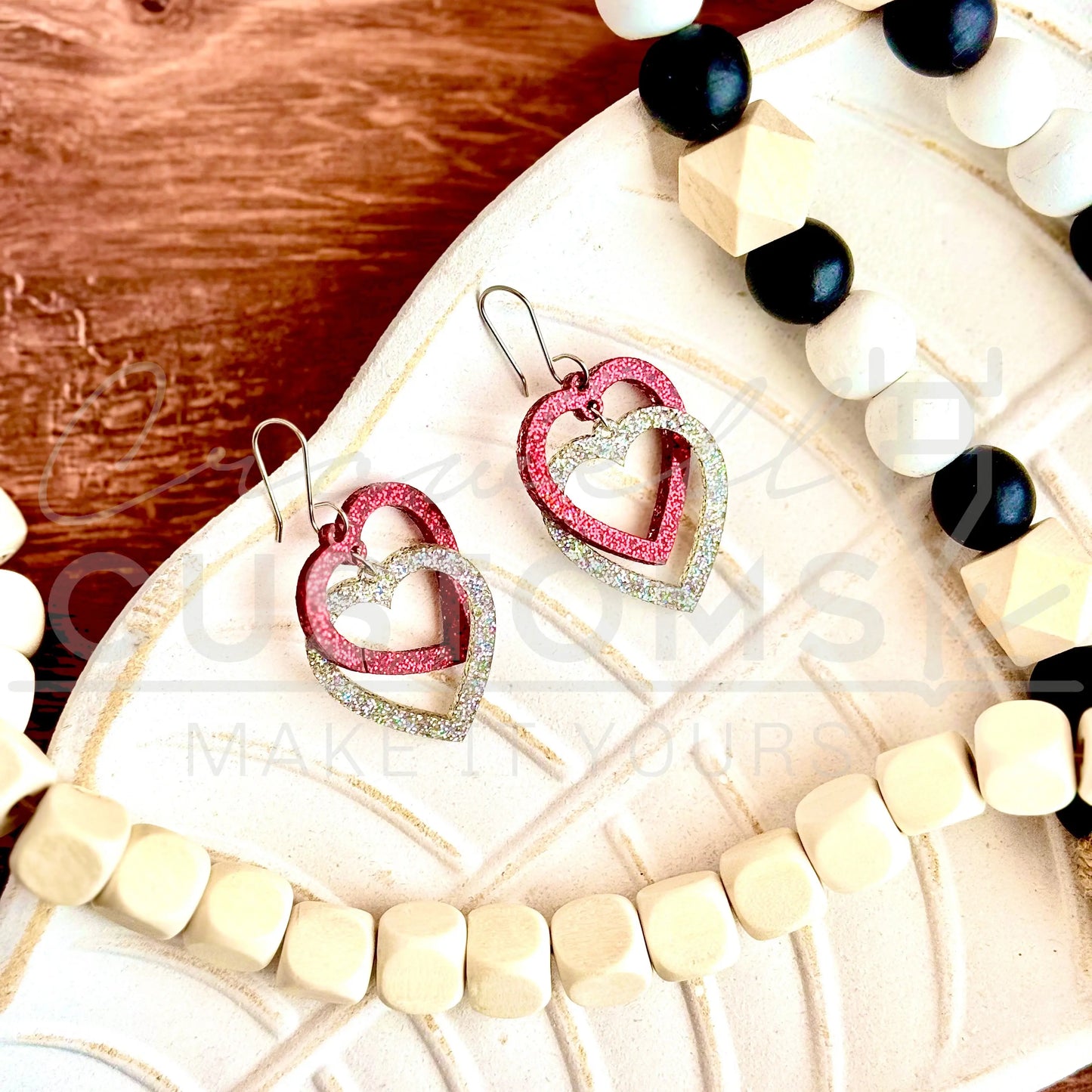 Impossible Heart Interlocking Earrings | Valentine's Day Earrings | Heart Earrings | Love | Customizable 