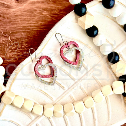 Impossible Heart Interlocking Earrings | Valentine's Day Earrings | Heart Earrings | Love | Customizable 