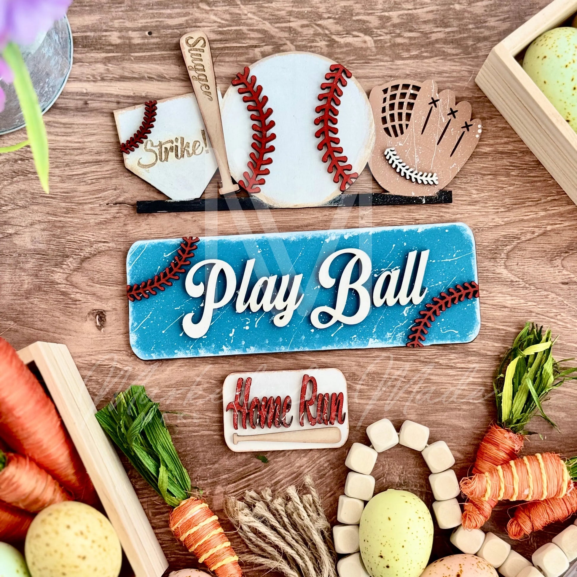 Interchangeable Baseball | Play Ball | Interchangeable Truck Add-On | DIY CUTOUT KIT 