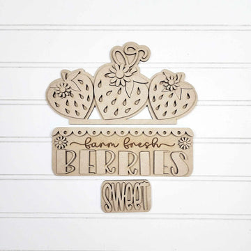 Interchangeable Berry Sweet Strawberry Truck Insert| Interchangeable Truck Add-On 