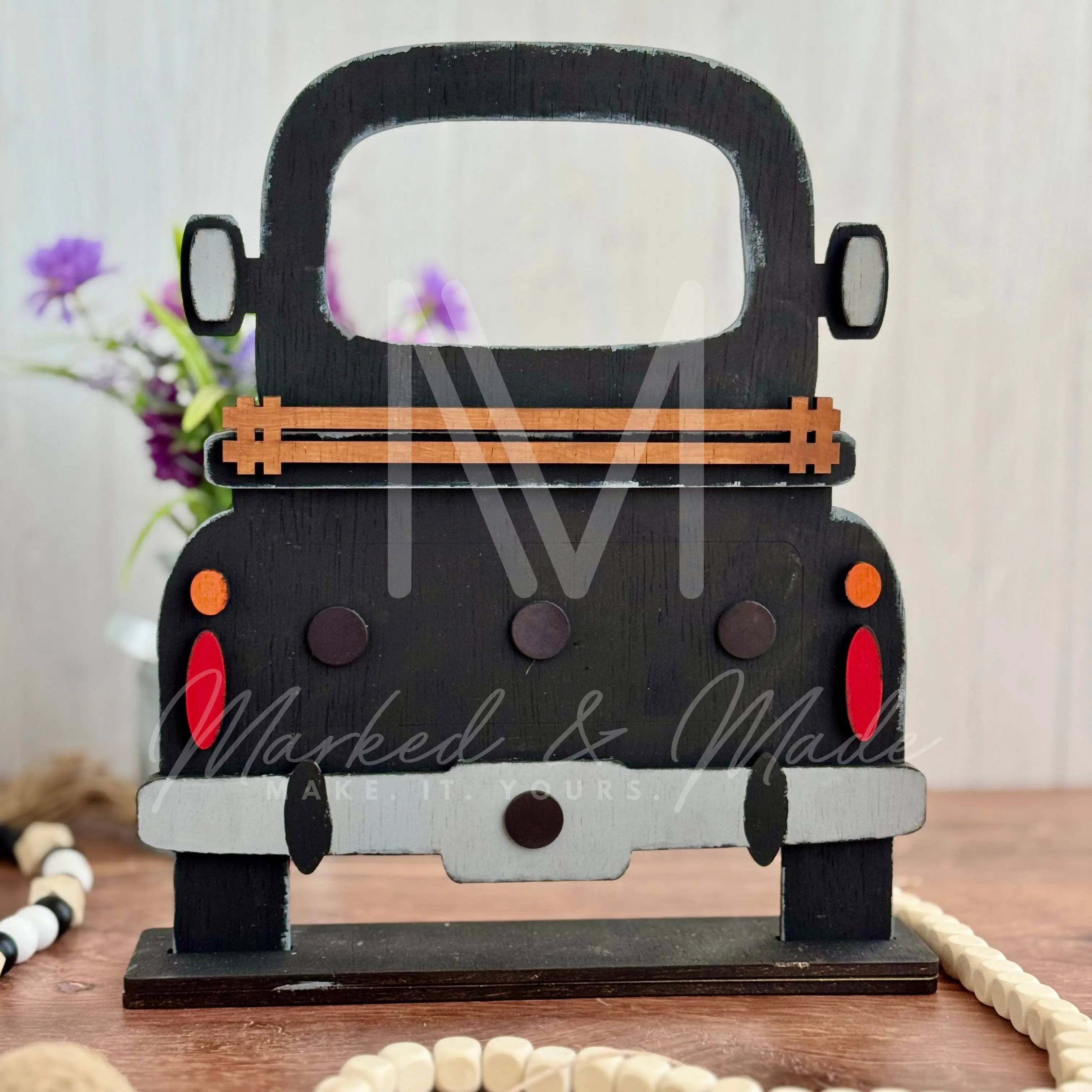 Interchangeable Farmhouse Truck | Truck Base | Interchangeable Base | Seasonal Decor Farmhouse Truck Base | DIY CUTOUT KIT 
