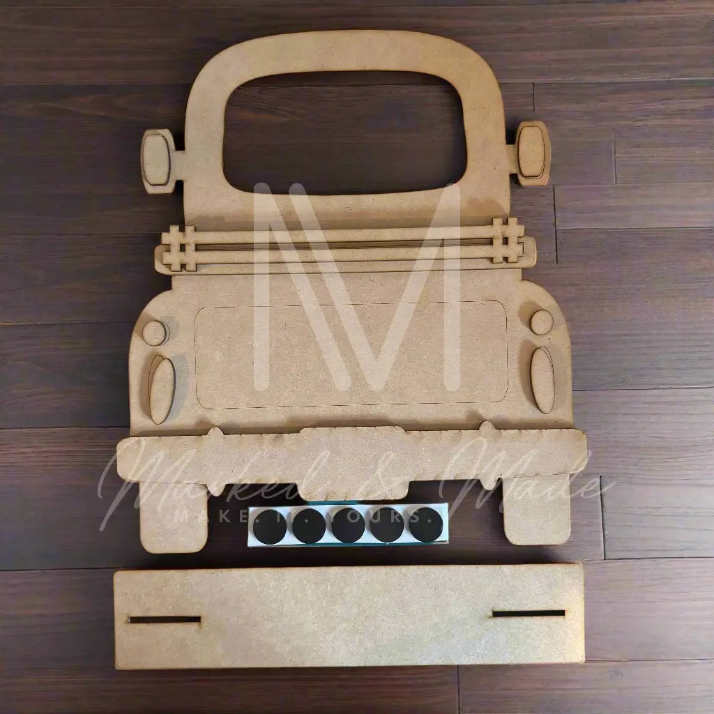 Interchangeable Farmhouse Truck | Truck Base | Interchangeable Base | Seasonal Decor Farmhouse Truck Base | DIY CUTOUT KIT 