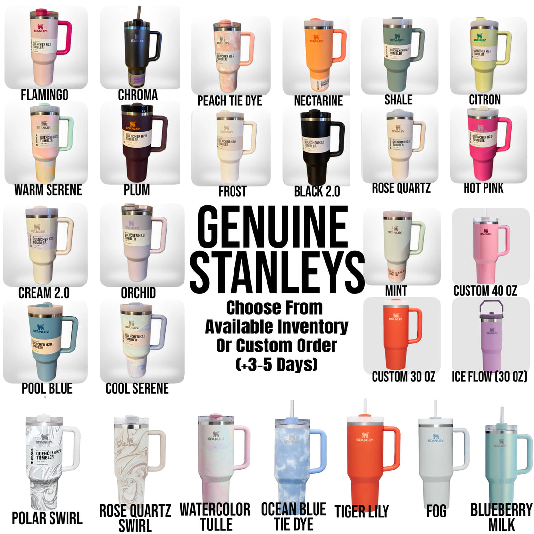 Iron Flame Quencher Tumbler (30oz, 40oz, + Stanleys) 
