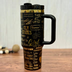 Jason Aldean Engraved Black to Gold 40oz 