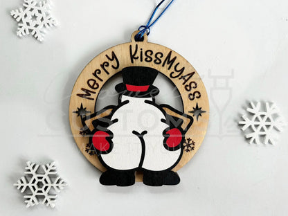 Jingle Butts Funny Wood Ornaments 