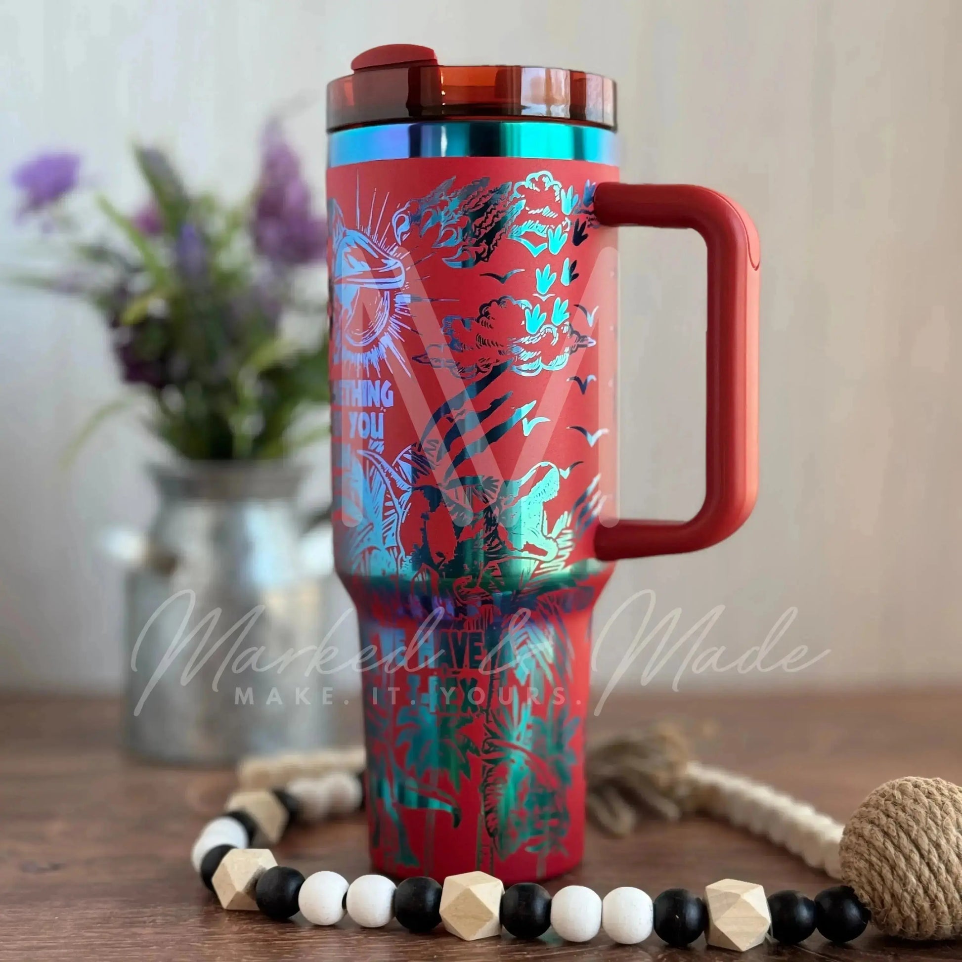 Jurassic Park Quencher Tumbler (30oz, 40oz, + Stanleys)