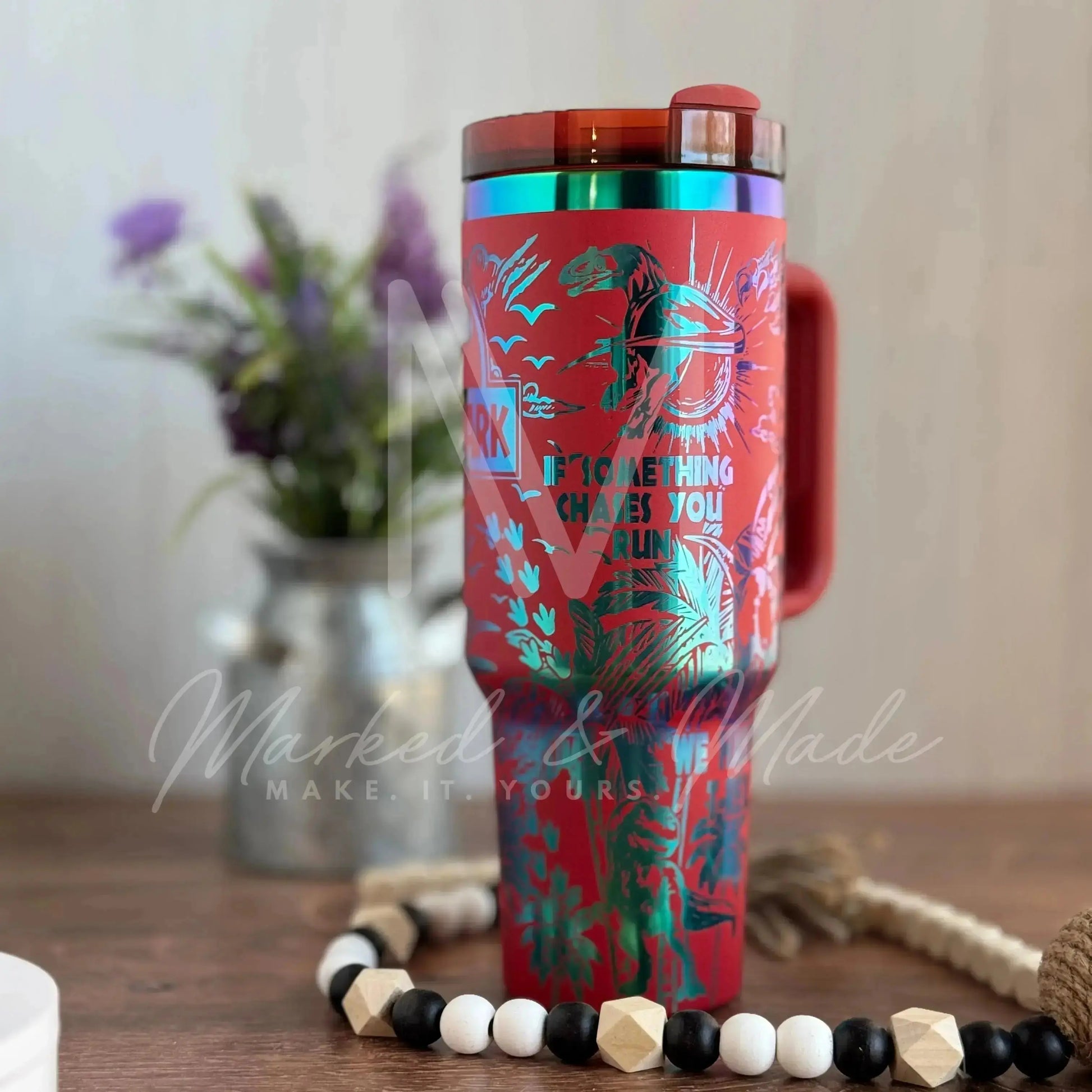 Jurassic Park Quencher Tumbler (30oz, 40oz, + Stanleys)