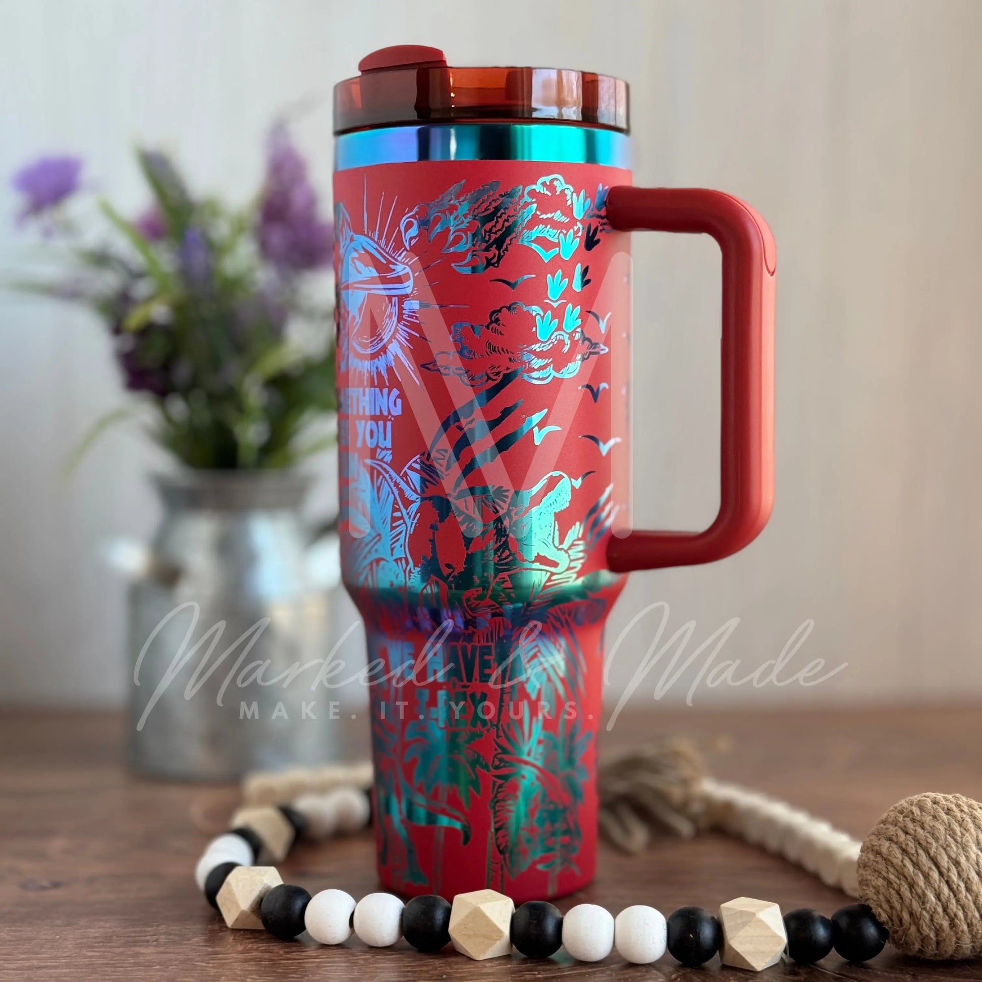 Jurassic Park Quencher Tumbler (30oz, 40oz, + Stanleys) 