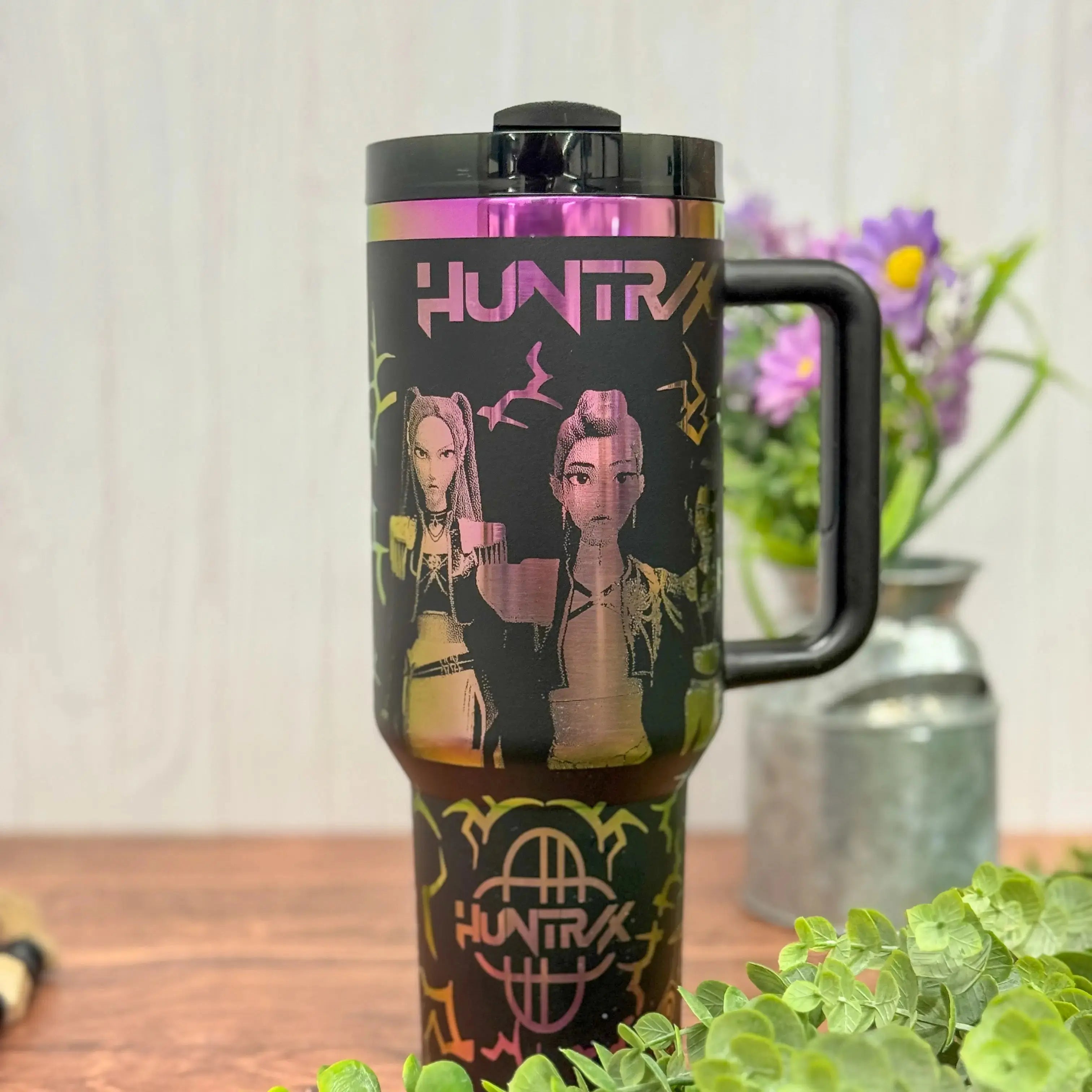 K Pop Demon Hunters Tumbler Wrap Digital Design| Huntrix SVG | Saja Boys SVG | 30 + 40 oz Digital Design | Digital Download | Laser File