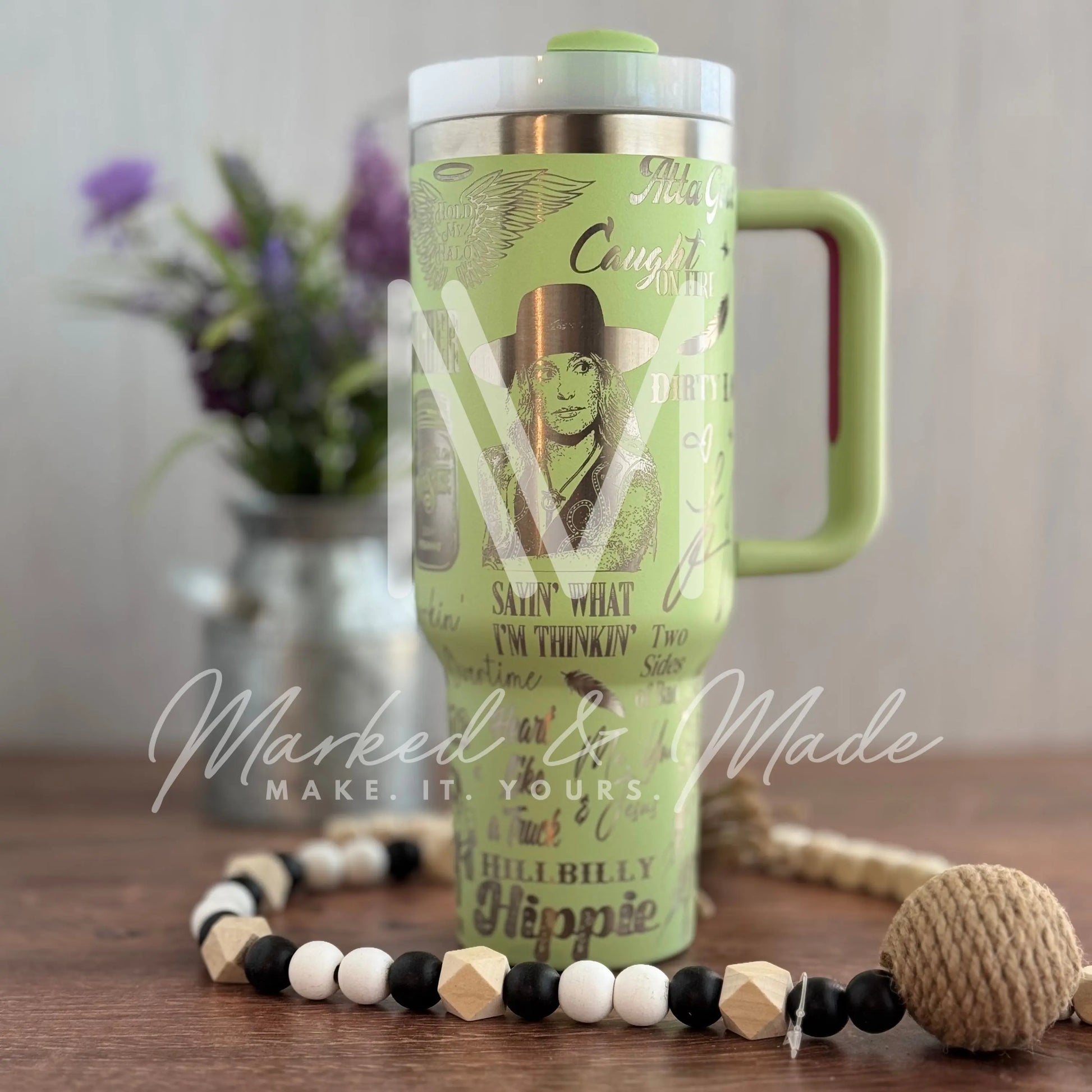 Lainey Wilson 40oz Watermelon Tumbler 