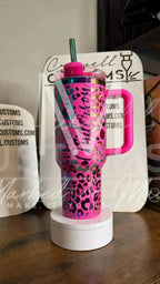 Leopard Print (Cheetah) Pattern Quencher Tumbler (30oz, 40oz, + Stanleys) 