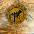 Lineman by Choice Patch – Laser Engraved Leather Patch 