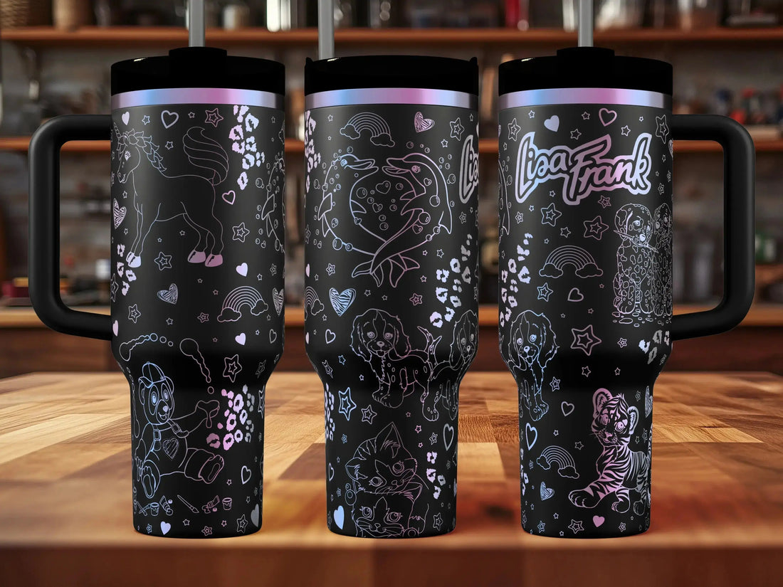 Lisa Frank Engraved Tumbler (30oz, 40oz, + Stanleys) 