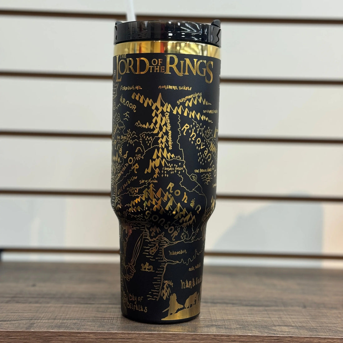 Lord of the Rings Tumbler Black to Gold 40oz 
