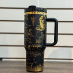 Lord of the Rings Tumbler Black to Gold 40oz 
