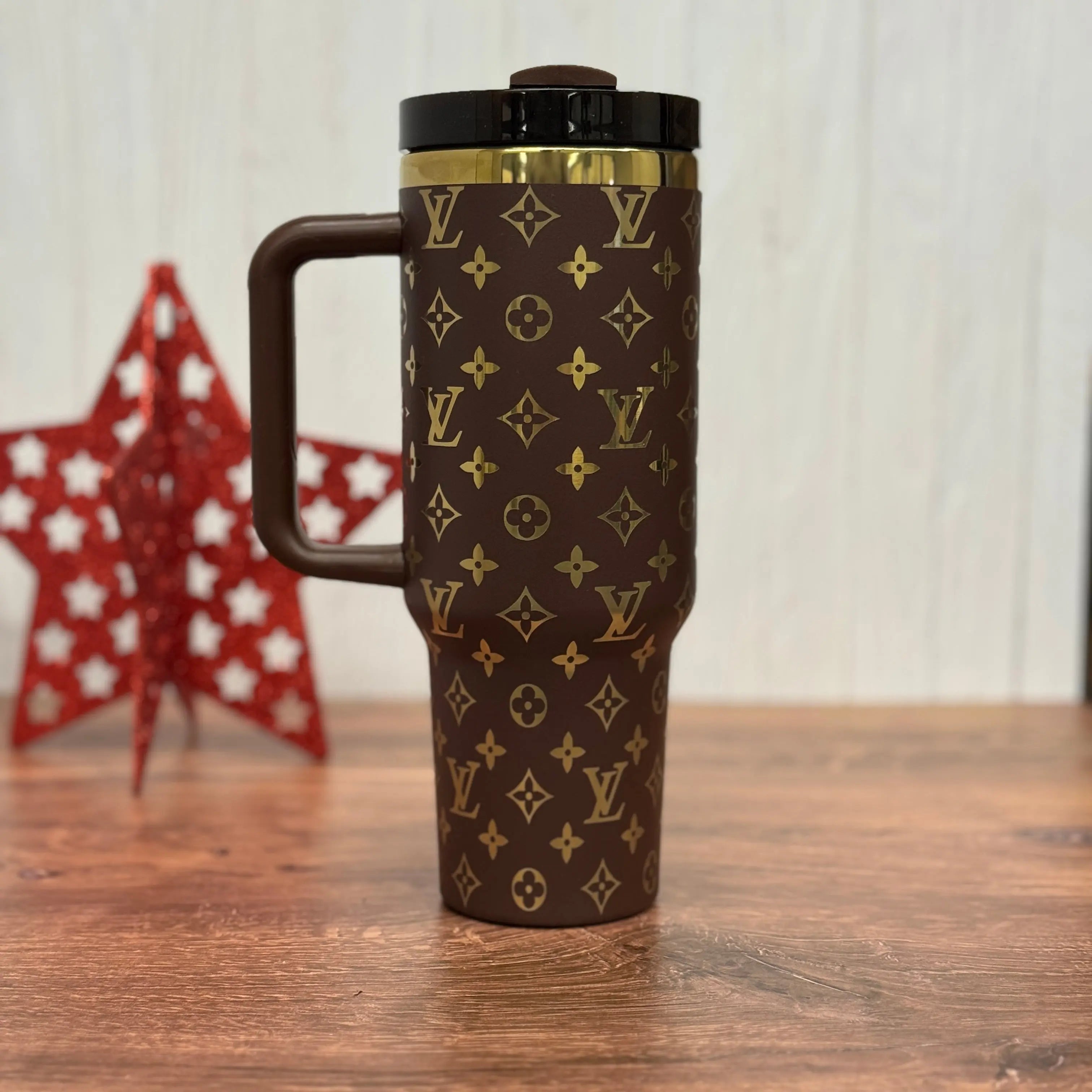 Louis Vuitton Tumbler Chocolate to Gold 40 oz 