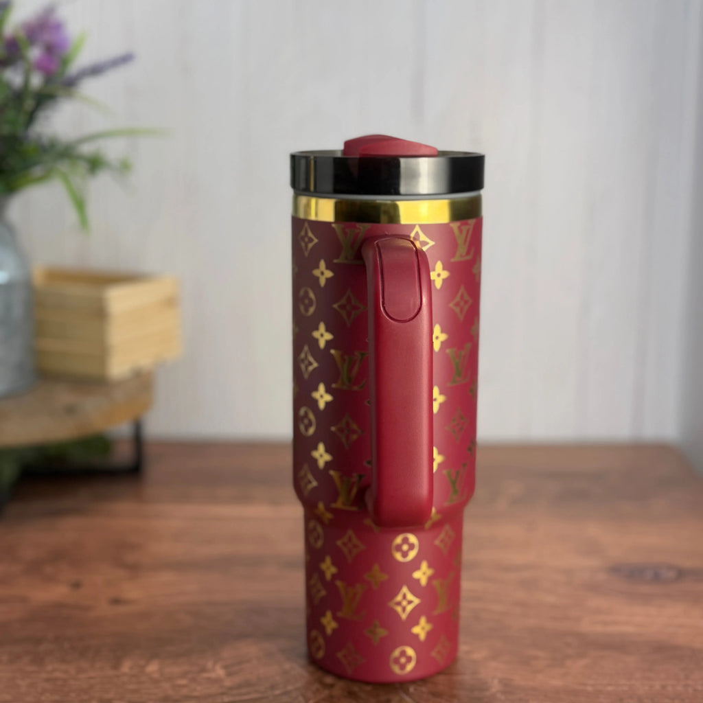 Louis Vuitton Tumbler Red to Gold 30oz 