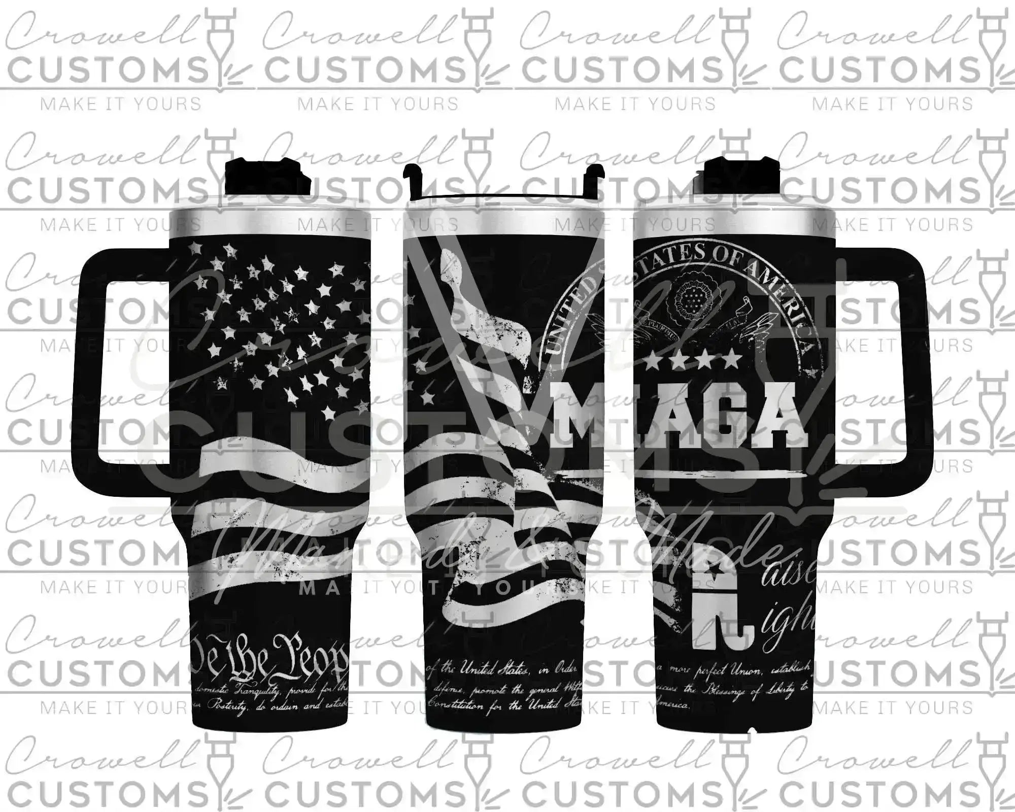 MAGA Trump Republican Political Quencher Tumbler (30oz, 40oz, + Stanleys) (V1) 