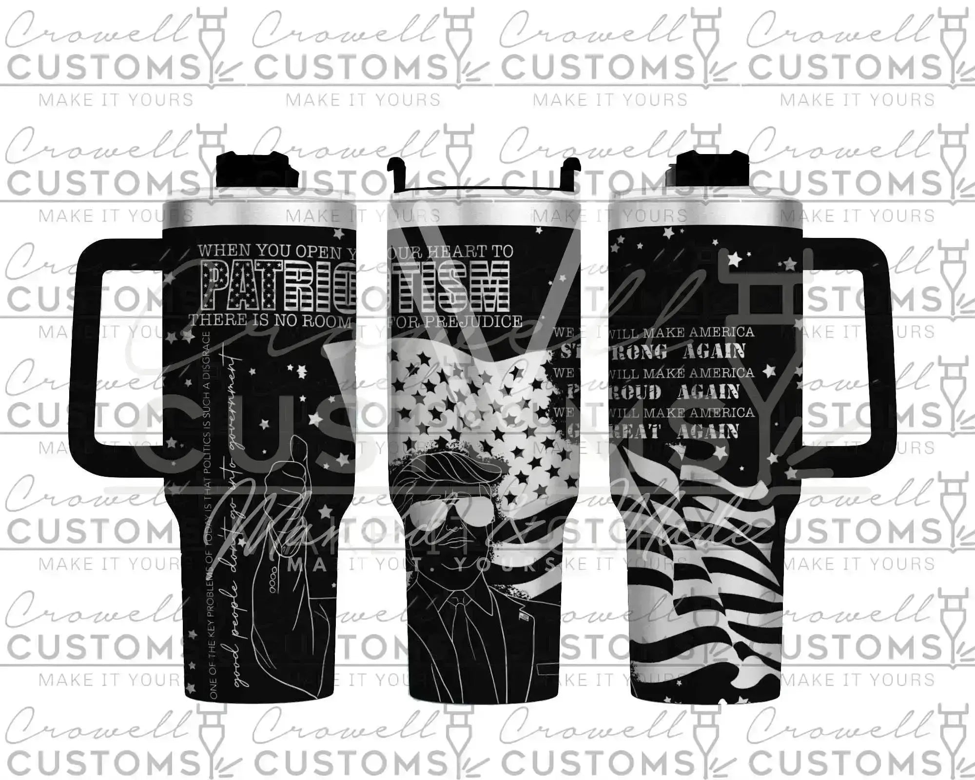 MAGA Trump Republican Political Quencher Tumbler (30oz, 40oz, + Stanleys) (V2) 