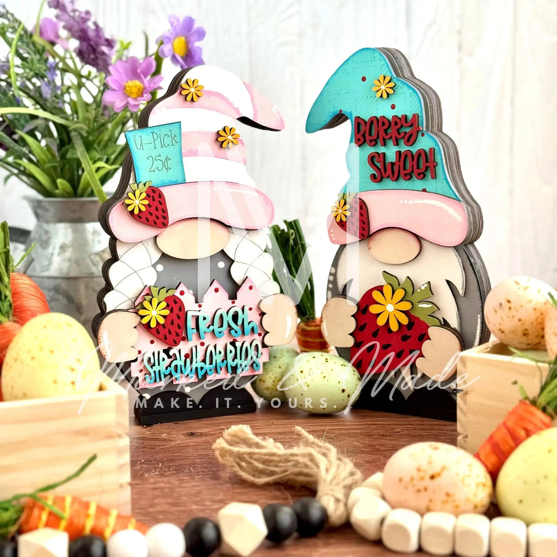 Interchangeable Gnome Bases Set | Boy and Girl Gnome +  Starter Add-On Set | Interchangeable Seasonal Decor 