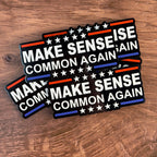 Make Sense Common Again - Patriotic | UV Printed Leather Hat Patch (Copy) 