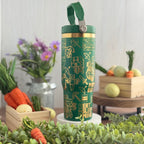 Minecraft Engraved Green to Gold Plated 30 oz Ice Flow Dupe Tumbler 