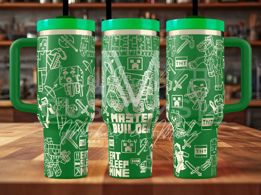 Minecraft! Master Builder  Quencher Tumbler (30oz, 40oz, + Stanleys) 