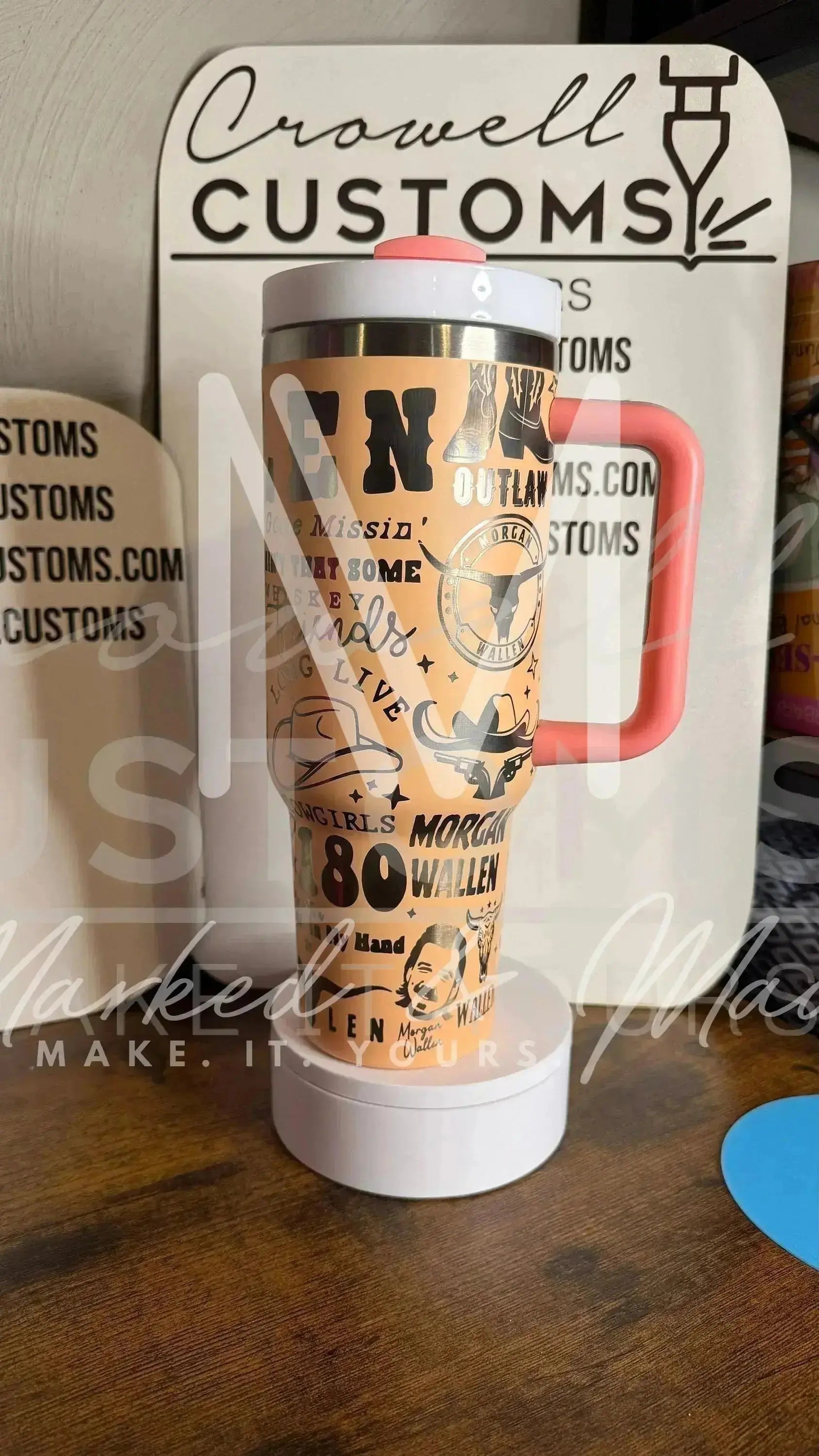 Morgan Wallen! Quencher Tumbler (30oz, 40oz, + Stanleys) 