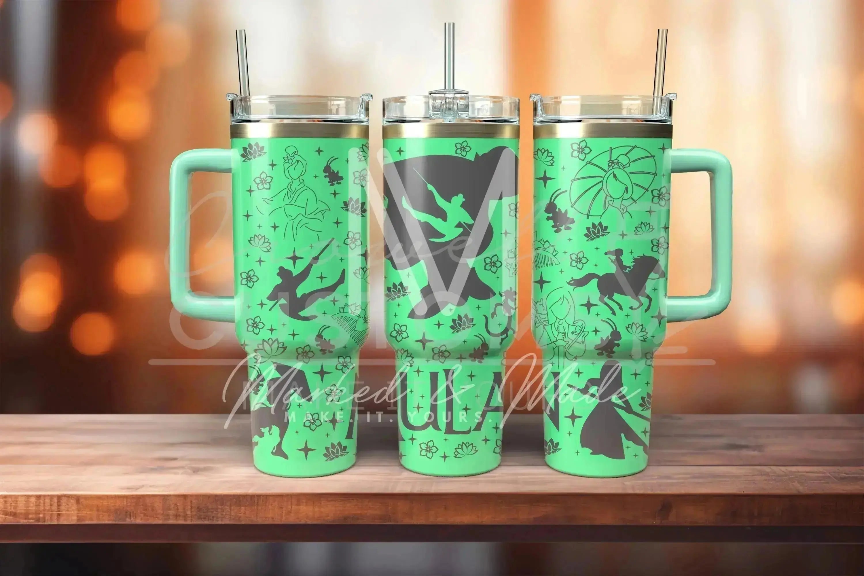 Mulan! Disney Princess Quencher Tumbler (30oz, 40oz, + Stanleys)