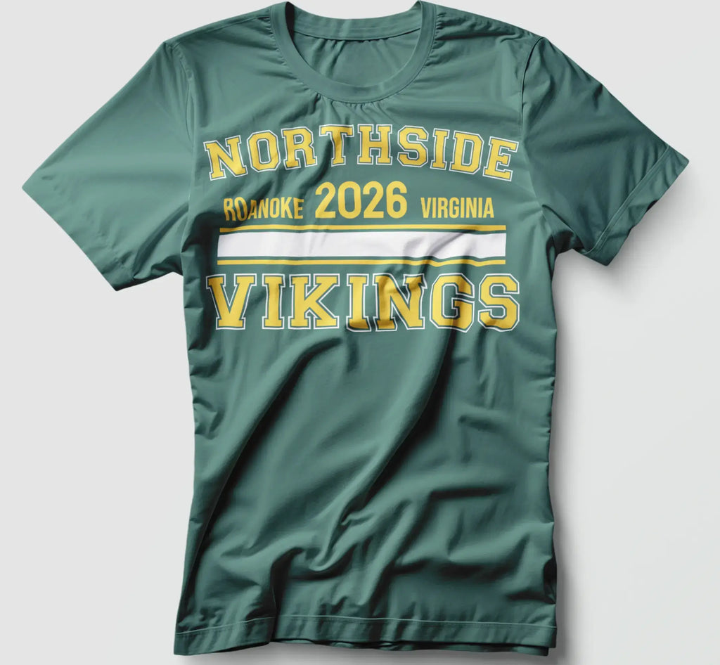 Northside Vikings Tee / Hoodie with Custom Year – Roanoke, VA School Spirit Apparel