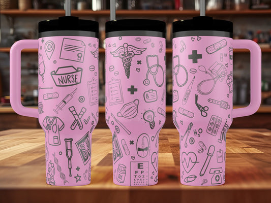 Nurse | RN | Medical Engraved Tumbler (30oz, 40oz, + Stanleys) 