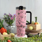 Nurse | RN | Tech Engraved Pink to Black 40oz Tumbler 