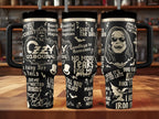 Ozzy Osbourne Tribute Tumbler Wrap SVG | Memorial Laser Engraving Design for 30oz & 40oz Tumblers | Black Sabbath Inspired Digital File