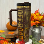 Off-Road Jeep Tumbler Chocolate to Gold 40 oz tumbler 