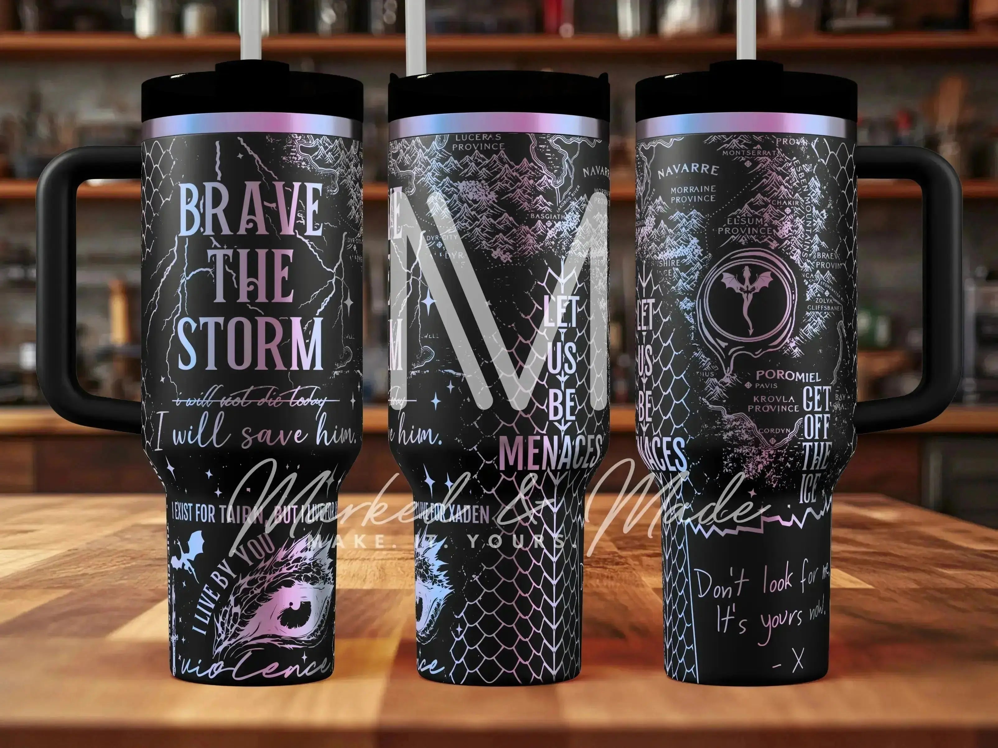 Onyx Storm Quencher Tumbler (30oz, 40oz, + Stanleys)