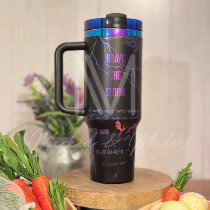 Onyx Storm Tumbler Black Chroma 40oz 