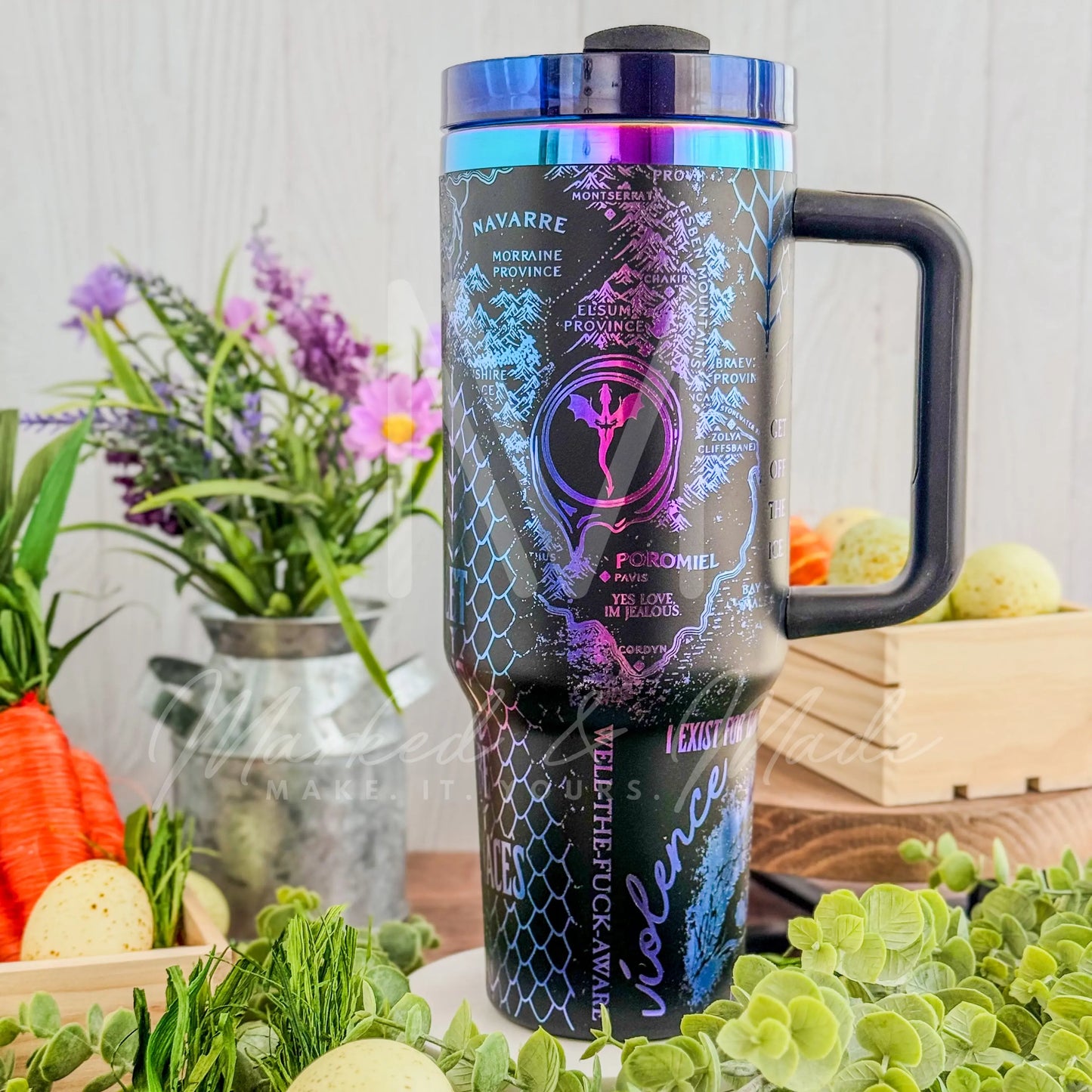 Onyx Storm Tumbler Black Chroma 40oz 